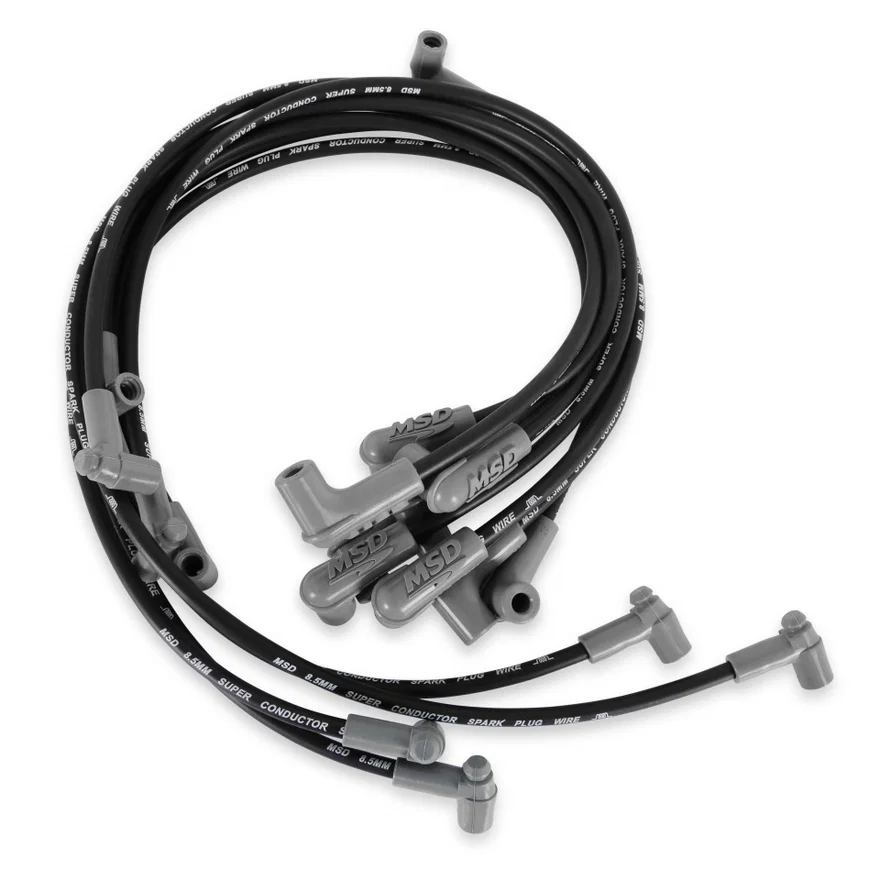 8.5mm Super Conductor Wire set for SBC Sprintcar, Close Fit, in Black