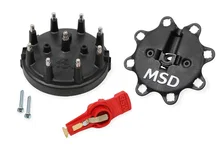 Black, Distributor Cap/Rotor Kit, MSD/Ford V8 TFI image 1