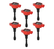 Ignition Coil - Blaster Series - Fits Nissan/Infiniti 3.5L - Red - 6-Pack image 1
