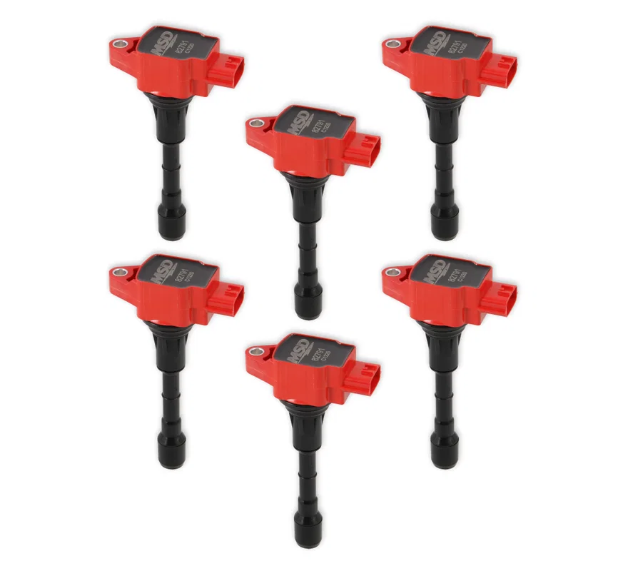 Ignition Coil - Blaster Series - Fits Nissan/Infiniti 3.5L - Red - 6-Pack