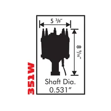 Ford 351W Steel Gear Billet Distributor image 5