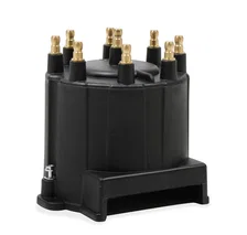 Black Distributor Cap, GM HEI, Late Model, Ext Coil image 2