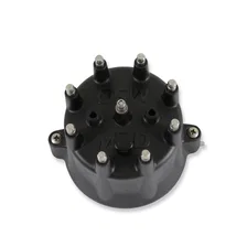 Distributor Cap - V8 - HEI Terminals - Black - Spark Plug Wire Retainer image 3