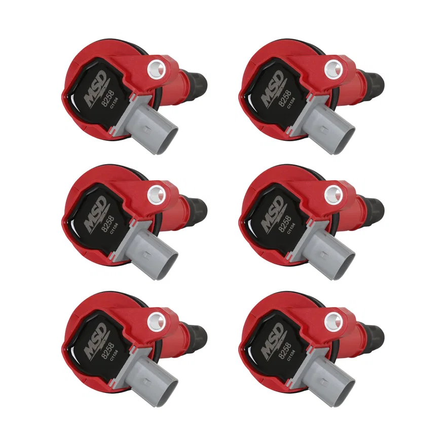 Ignition Coil - Ford EcoBoost - 3.5L V6 - 2-Pin Connector - Red
