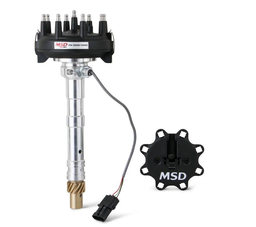 Chevy Crank Trigger Distributor with adjustable Cam Sync Pick-up