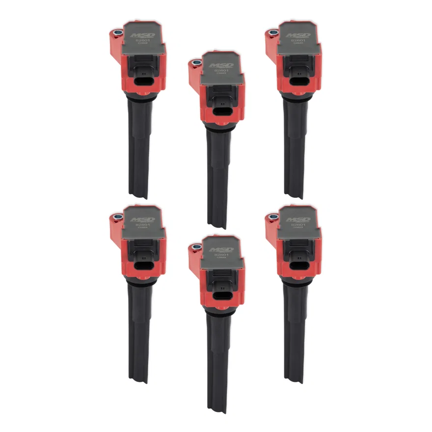 Ignition Coil - Ford EcoBoost - 2.7L / 3.0L V6 - Red - 6-Pack