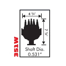 Ford 351W Small Diameter Pro-Billet Distributor image 6