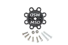Black Chevy V8 HEI Distributor Cap and Rotor image 4