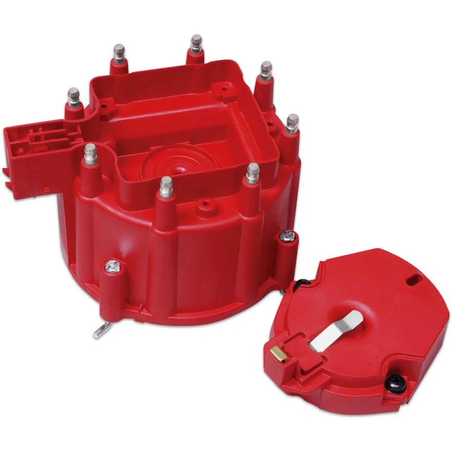 Distributor Cap and Rotor - GM HEI - Red