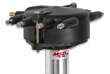 Chevy Super Tall Block Black Crab Cap Distributor image 5