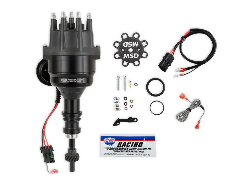 Black Distributor, Ford 289/302, Ready-to-Run, Steel Gear