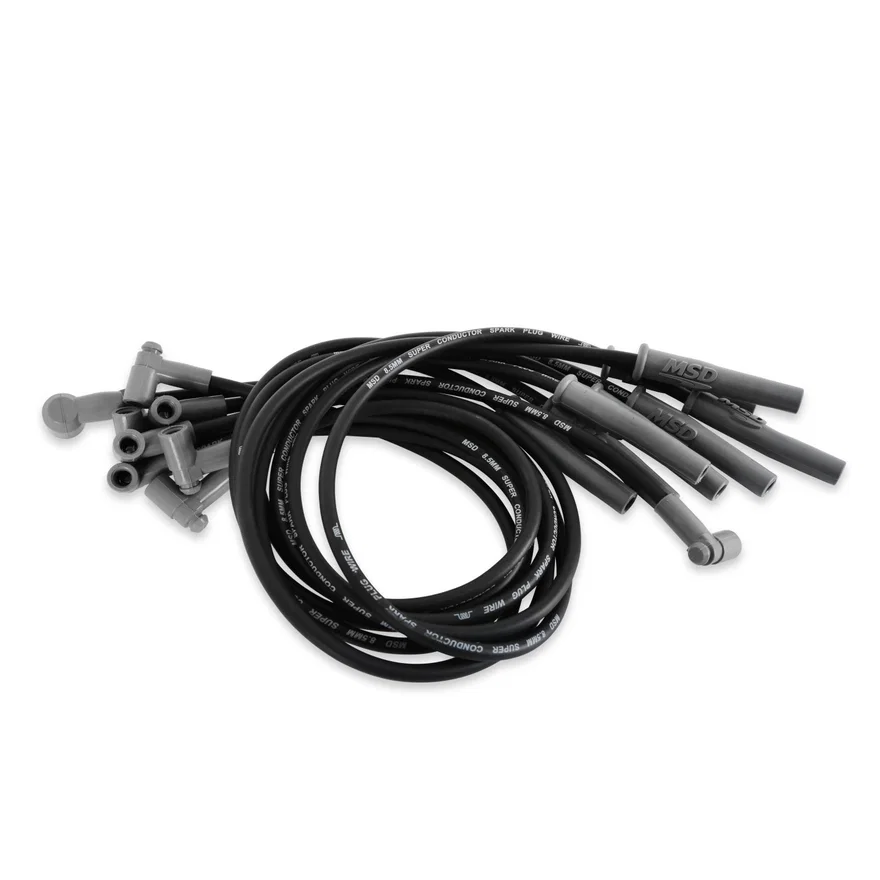 Wire Set, SC Blk, Ford 351C-460, w/HEI Cap