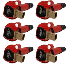 Ignition Coil - Ford EcoBoost - 3.5L V6 - 3-Pin Connector - Red - 6-Pack image 1