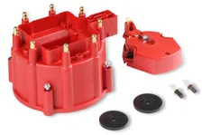 Distributor Cap and Rotor - GM HEI - Red image 4