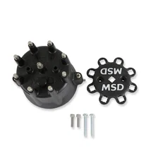 Distributor Cap - V8 - HEI Terminals - Black - Spark Plug Wire Retainer image 5