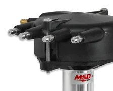Chevy Crank Trigger Distributor with Black Crab Cap image 4