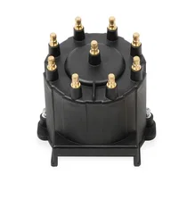 Black Distributor Cap, GM HEI, Late Model, Ext Coil image 1