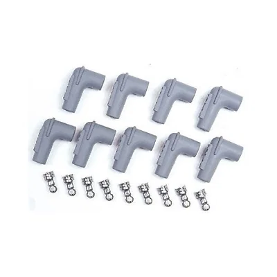 Spark Plug Boot & Terminal Kit 90 Deg HEI Gray