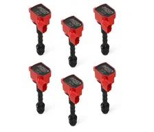 Ignition Coil - Blaster Series - Fits Nissan/Infiniti 3.5L - Red - 6-Pack image 1