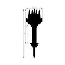 Black,  Chrysler 426, 440 Dual Sync Distributor image 6