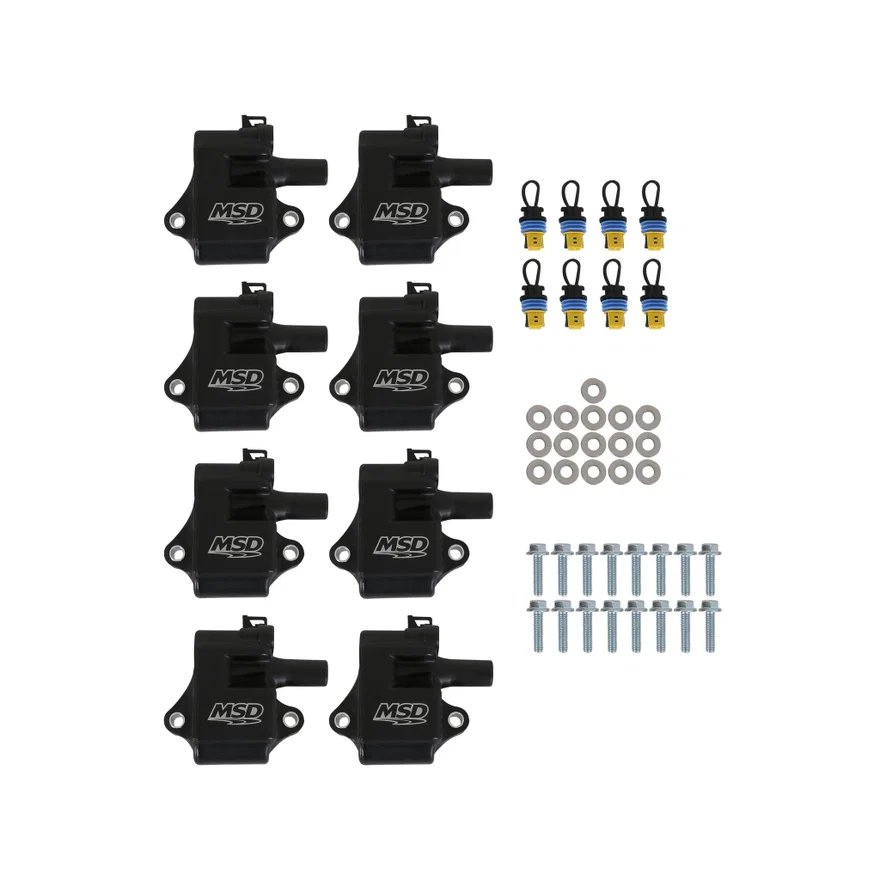 Ignition Coil - Pro Power Series - GM LS1/LS6 Engines - Black - 8-Pack