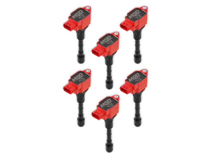 Ignition Coil - Blaster Series - Fits Nissan/Infiniti 3.7L - Red - 6-Pack