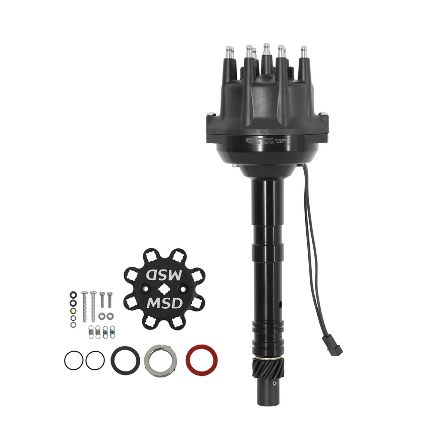 Black Small Diameter Chevy V8 Pro-Billet Distributor
