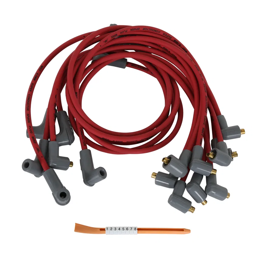 Super Conductor Spark Plug Wire Set,Big Block Chevy, Socket Dist. Cap