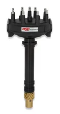 Black Chevy Low-Profile Crank Trigger Distributor image 1