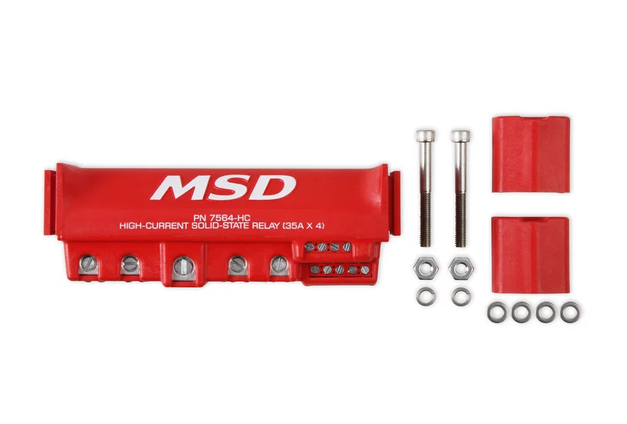 High-Current Solid-State Relay 35Ax4, Red