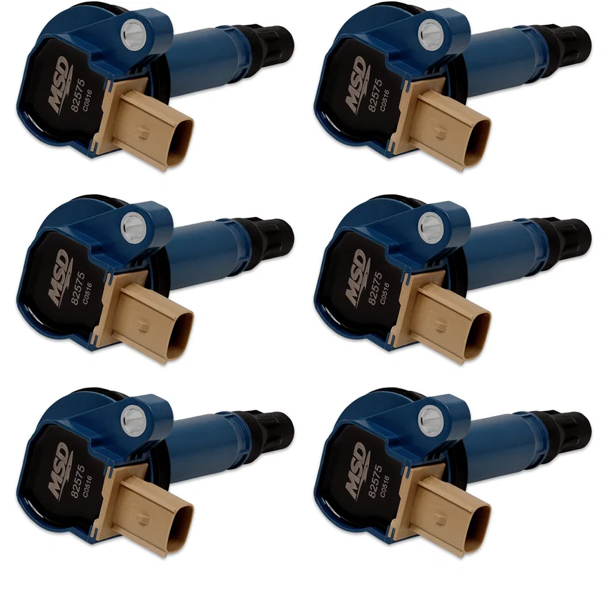 Ignition Coil - Ford EcoBoost - 3.5L V6 - 3-Pin Connector - Blue - 6-Pack
