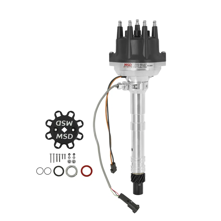 Chevy Cam Sync Distributor, Hall-Effect, Standard Cap