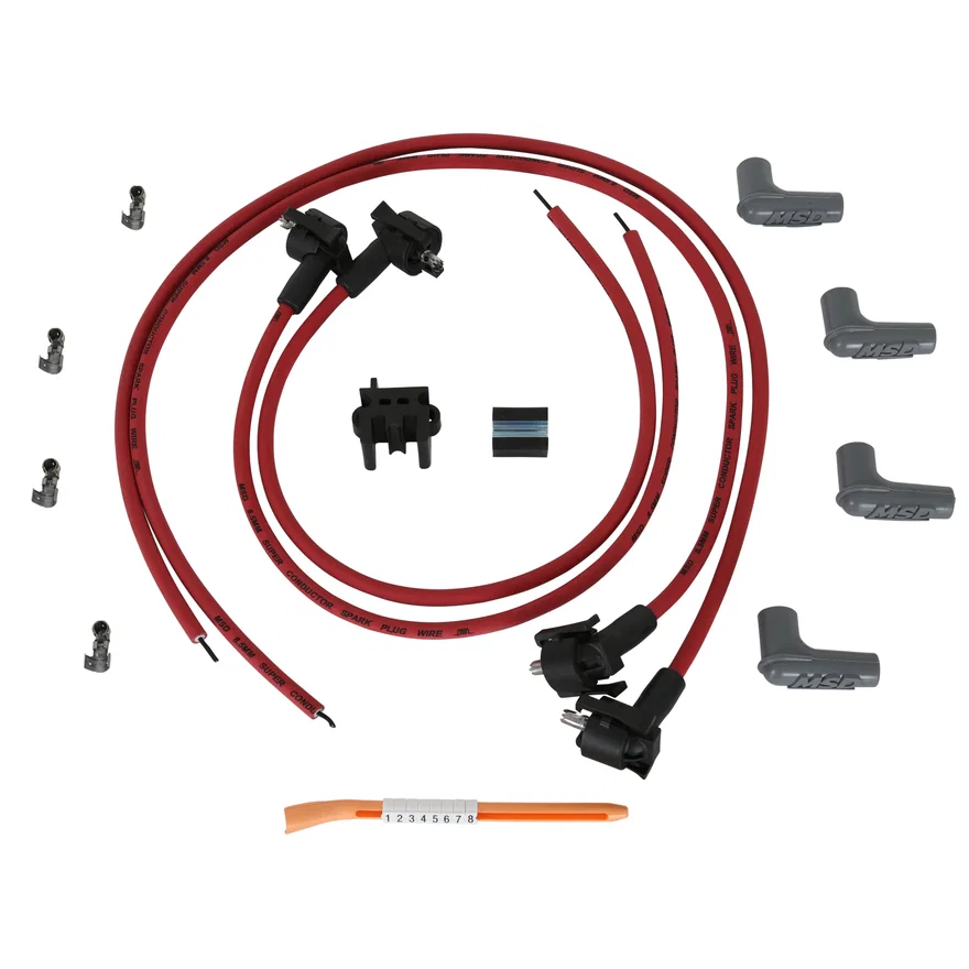 Super Conductor Spark Plug Wire Set, 4 Cylinder Midget