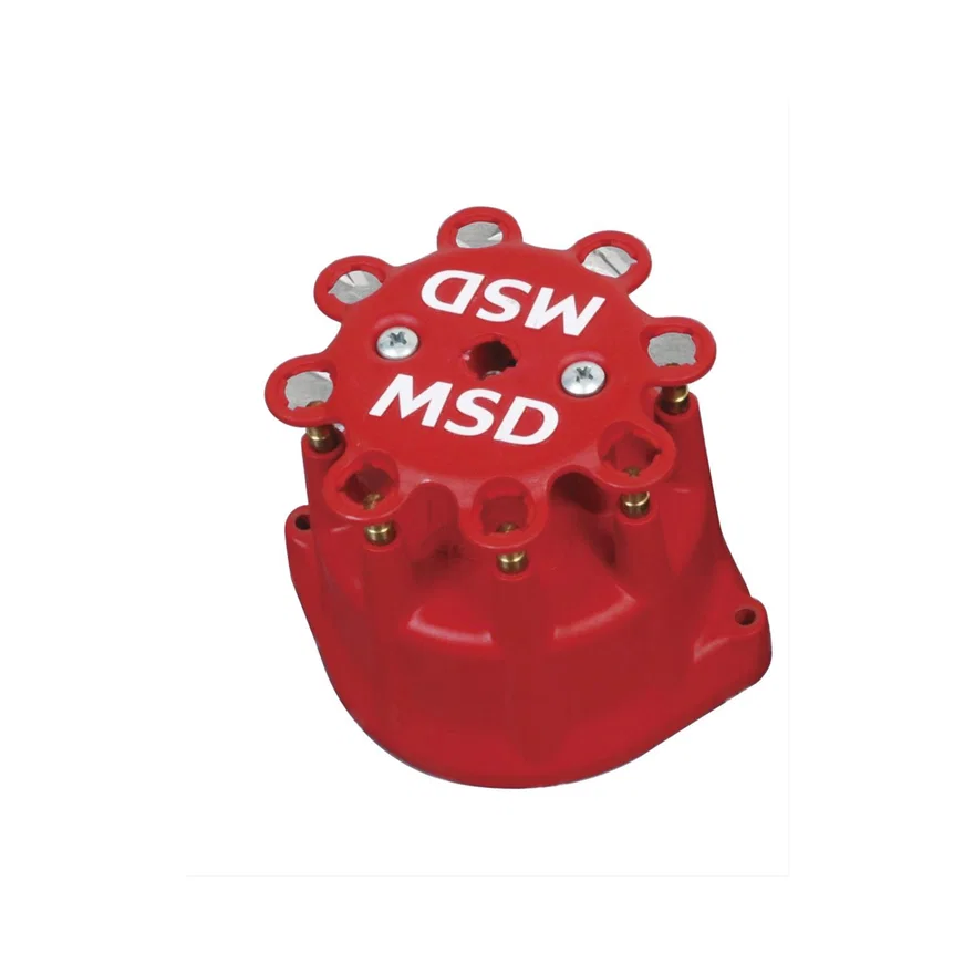 Distributor Cap, Pro-Billet Marine, Ford, Red