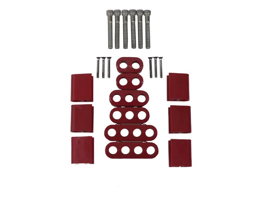10.4mm Vertical Wire Loom Kit Red