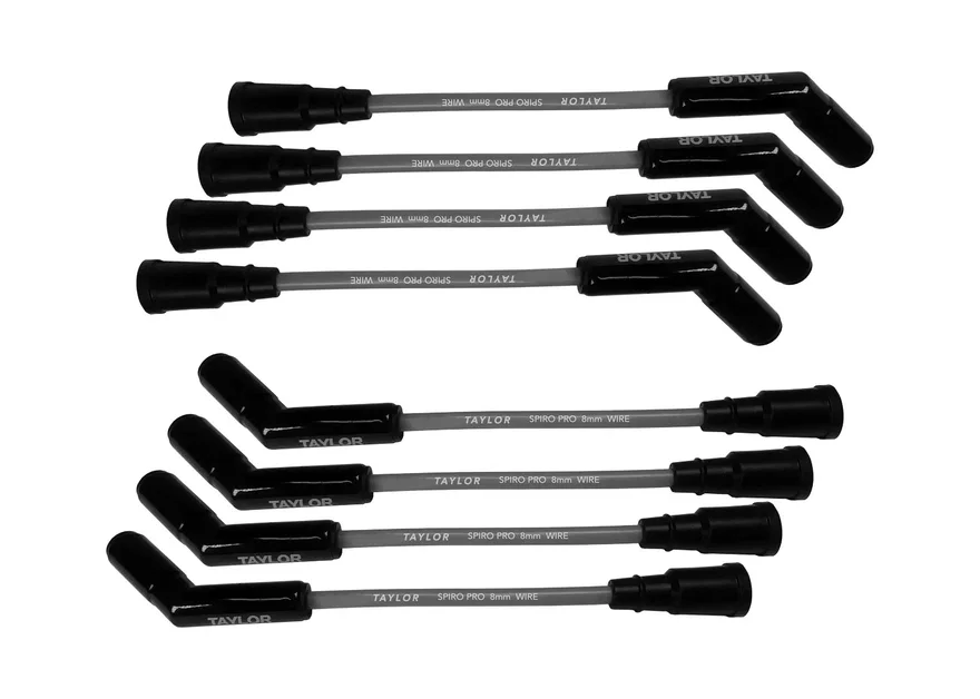 8mm Spiro Pro Gray, Black Ceramic, Ford 7.3L Wire Set