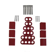 7-8mm Vertical Wire Loom Kit Red image 1