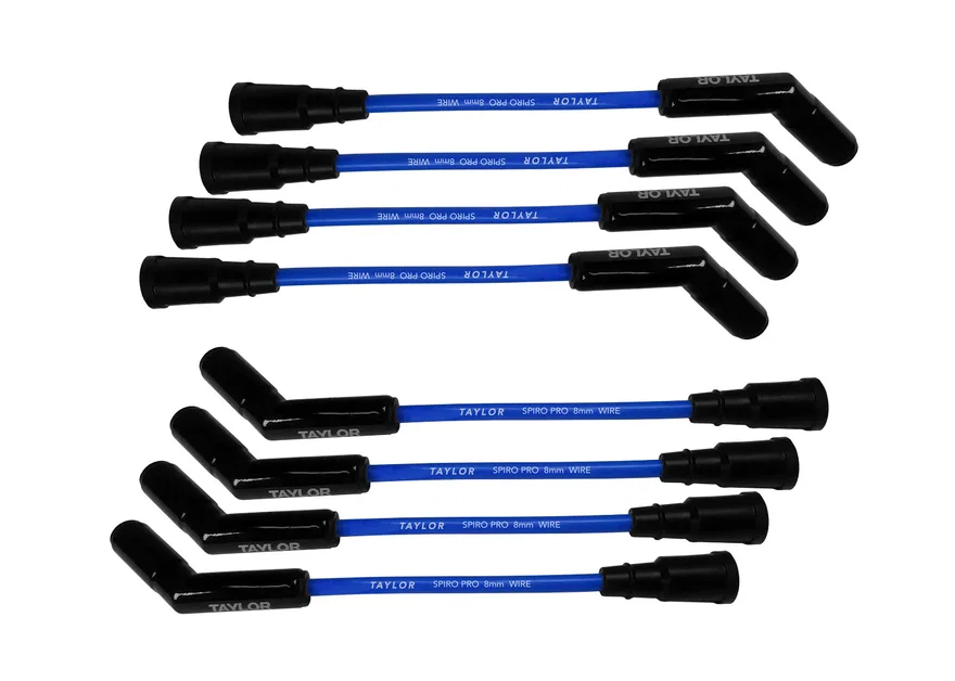 8mm Spiro Pro Blue, Black Ceramic, Ford 7.3L Wire Set