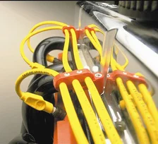 7-8mm Horizontal Wire Loom Kit Red image 3