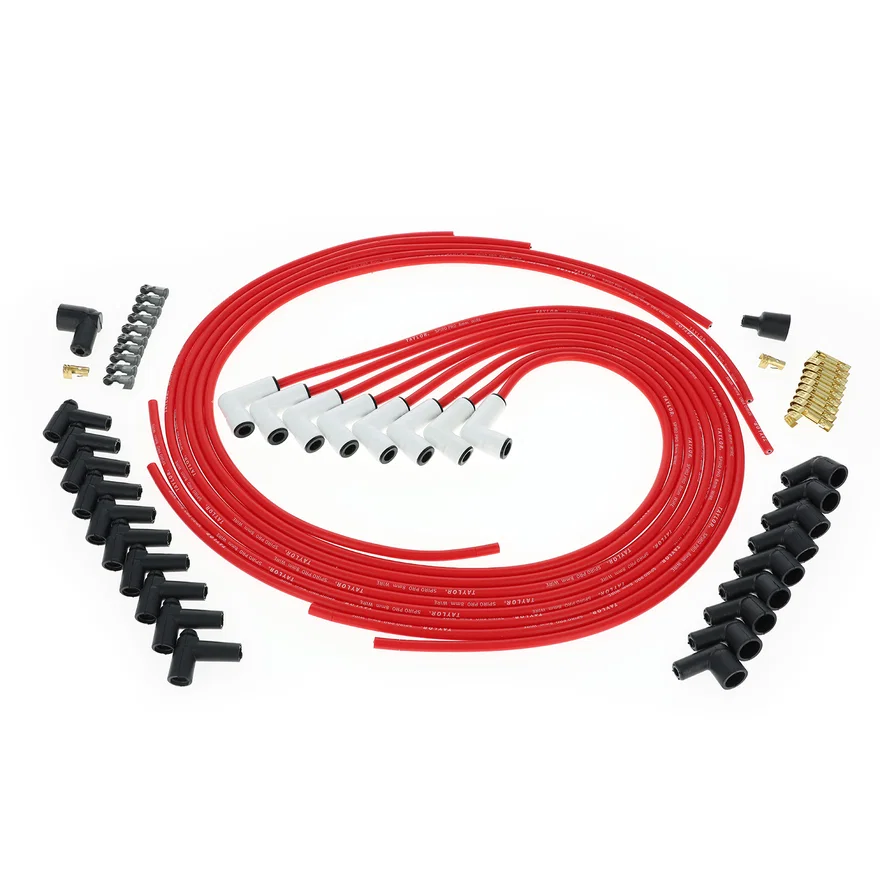 8mm Spiro Pro Ceramic Boot Universal Wire Set 90? Red