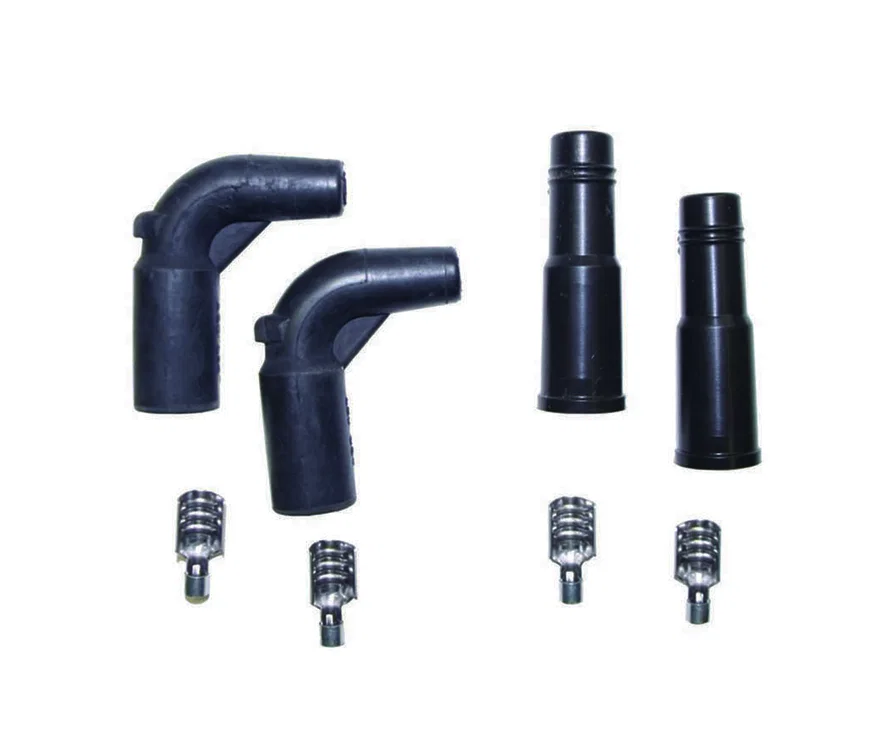 Twin Motorcycle Cam Boot/Terminal 90/180 Degree Degree Black