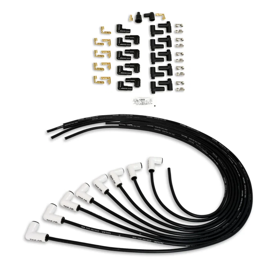 8mm Spiro Pro Ceramic Boot Universal Wire Set 90? Black