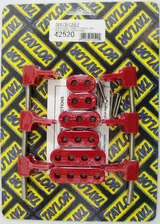 7-8mm Horizontal Wire Loom Kit Red image 4