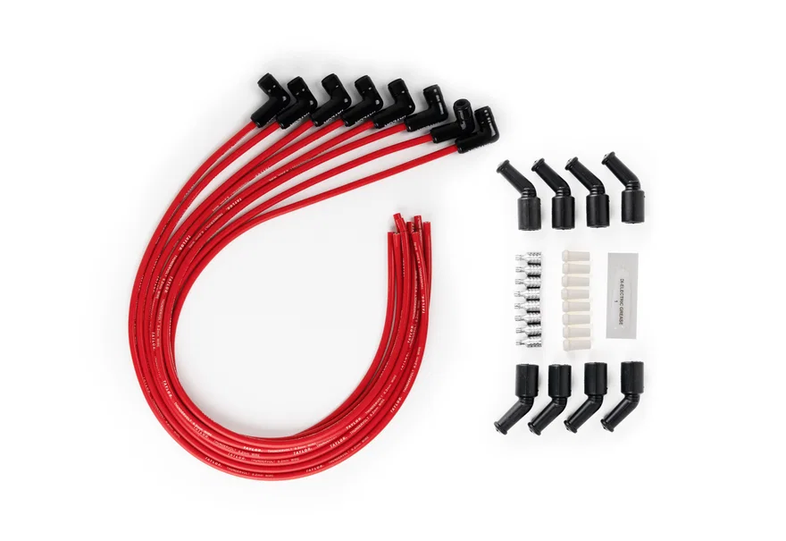 ThunderVolt 8.2 Black Ceramic Boot LS Universal Wire Set 90 Deg Red Wire