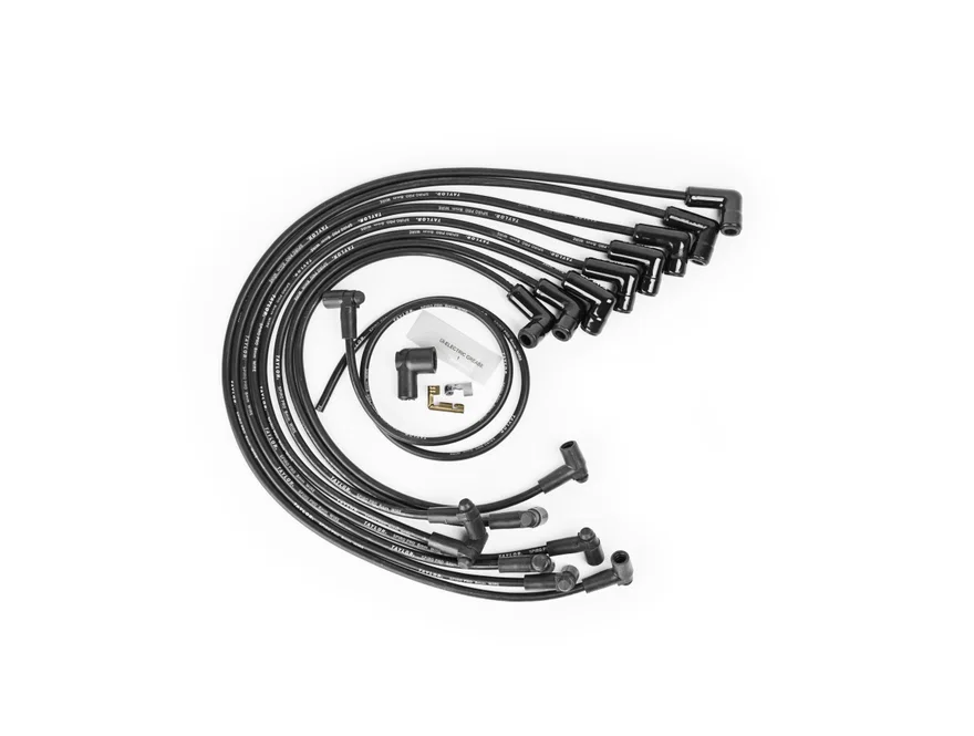 8mm Spiro Pro Race Fit 8 Cyl Black Ceramic Boot Black Wire