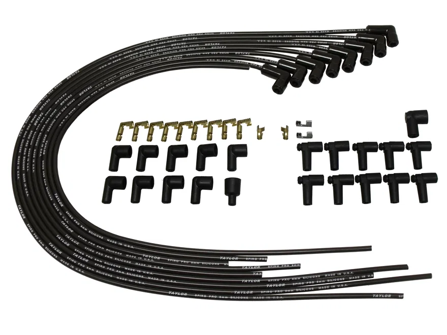 8mm Spiro Pro Black Ceramic Boot Universal Wire Set 90˚ Black Wire