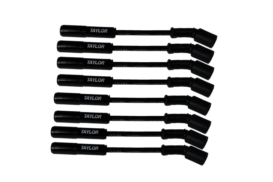 ThunderVolt 8.2 Black Ceramic Boot LS Wire Set 180 Deg Black Wire