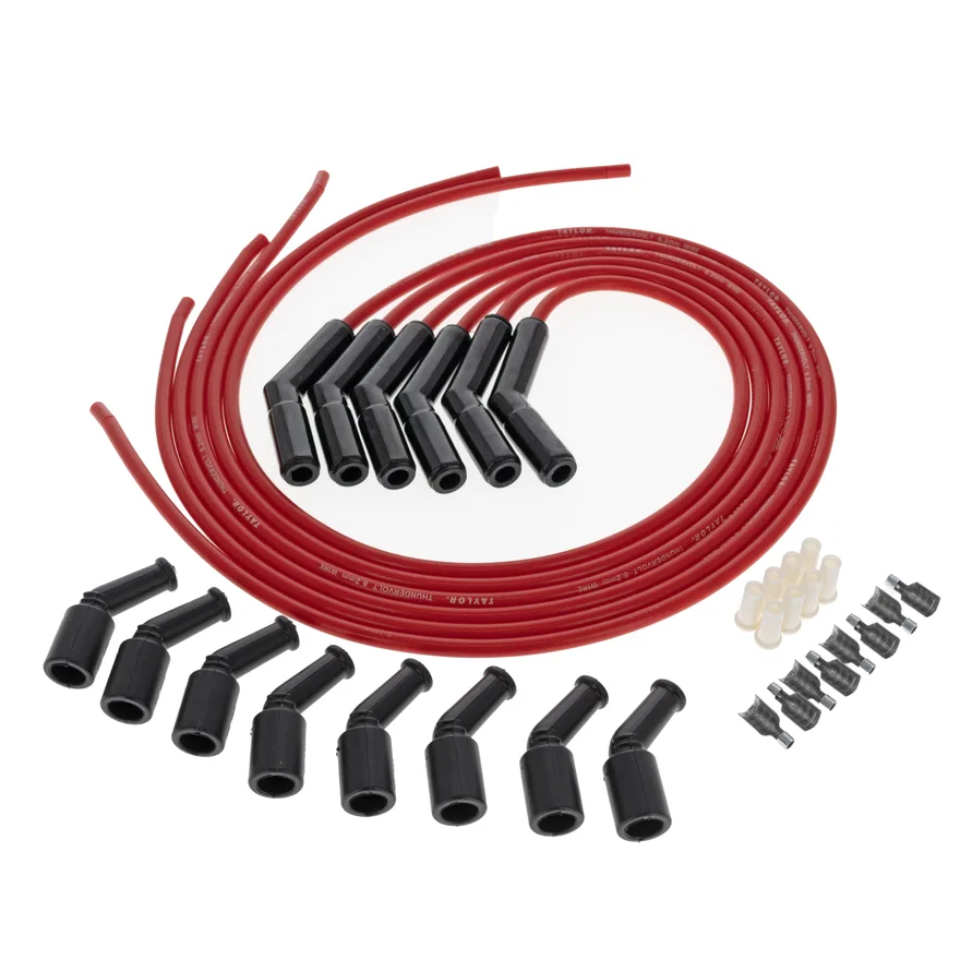 ThunderVolt 8.2 Black Ceramic Boot LS Universal Wire Set 135 Deg Red Wire