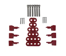 7-8mm Horizontal Wire Loom Kit Red image 1