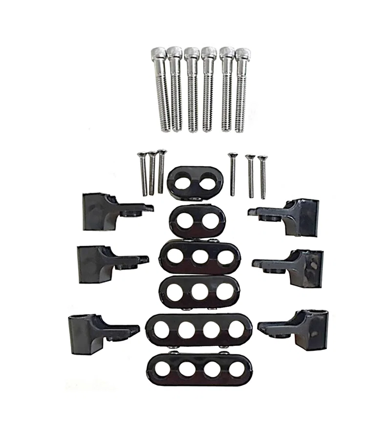 10.4mm Horizontal Wire Loom Kit Black